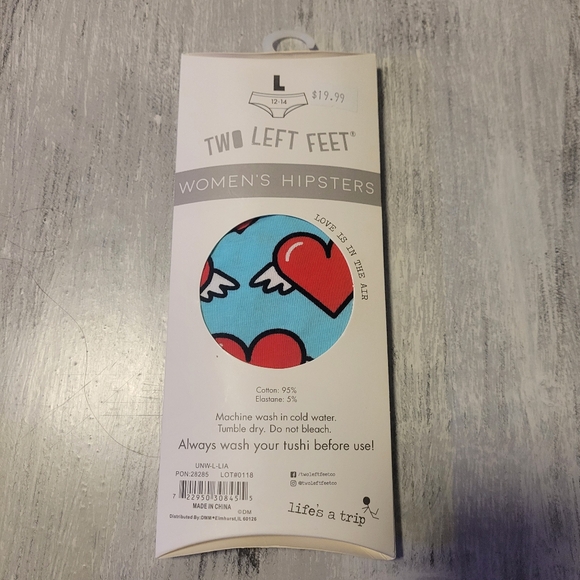 2/$10 Love Is In The Air Women's Hipsters Cotton Panties - Picture 2 of 2